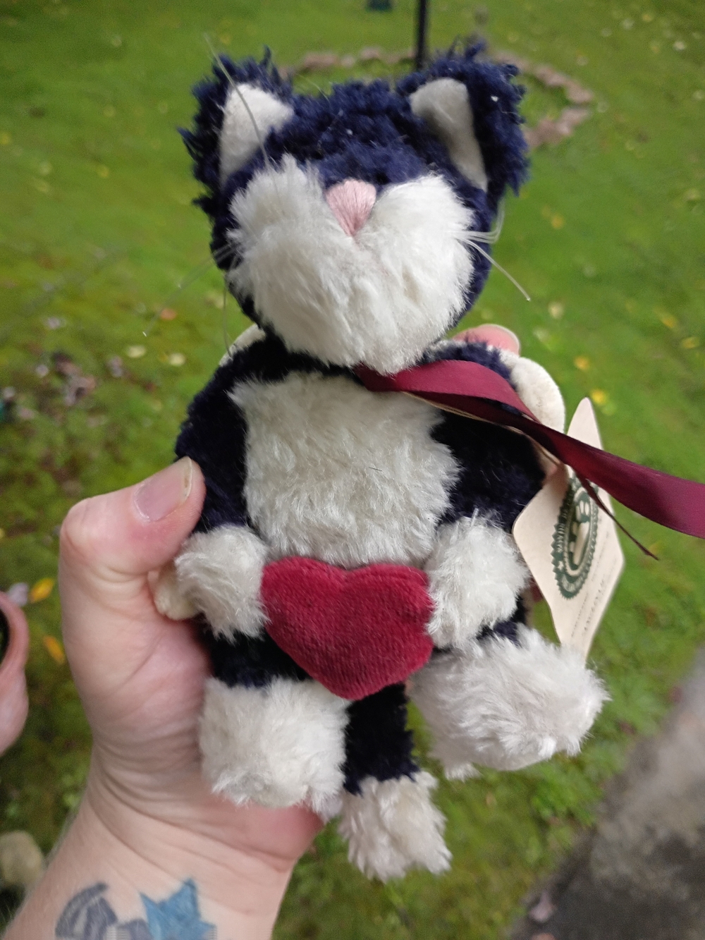 Vtg Boyd's Bears Angelina II Jointed Plush Angel Cat Ornament